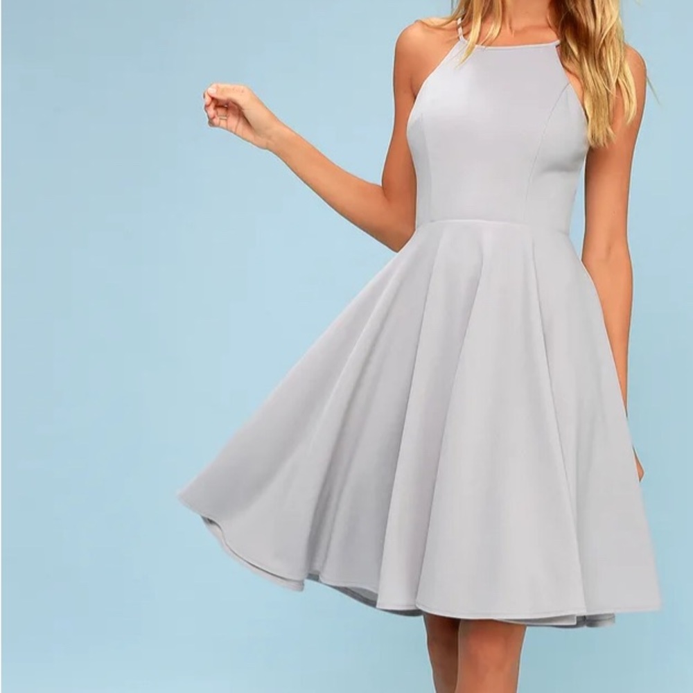 NWT Lulu’s Lavender Irresistible Charm midi dress